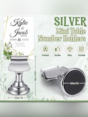 12 Mini Table Number Holders